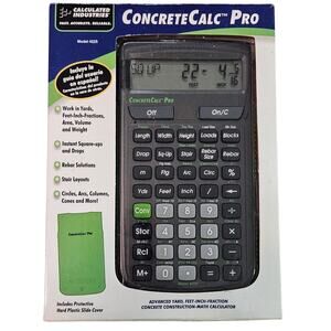 ConcreteCalc Pro Construction Master Series Calculator Model 4225 NEW IN BOX
